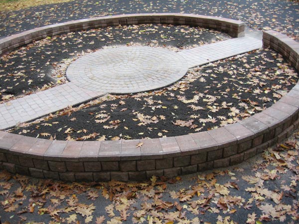 Stone wall - after construction